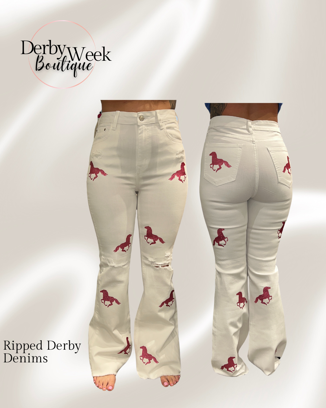 Derby Denims - Ripped & Flare