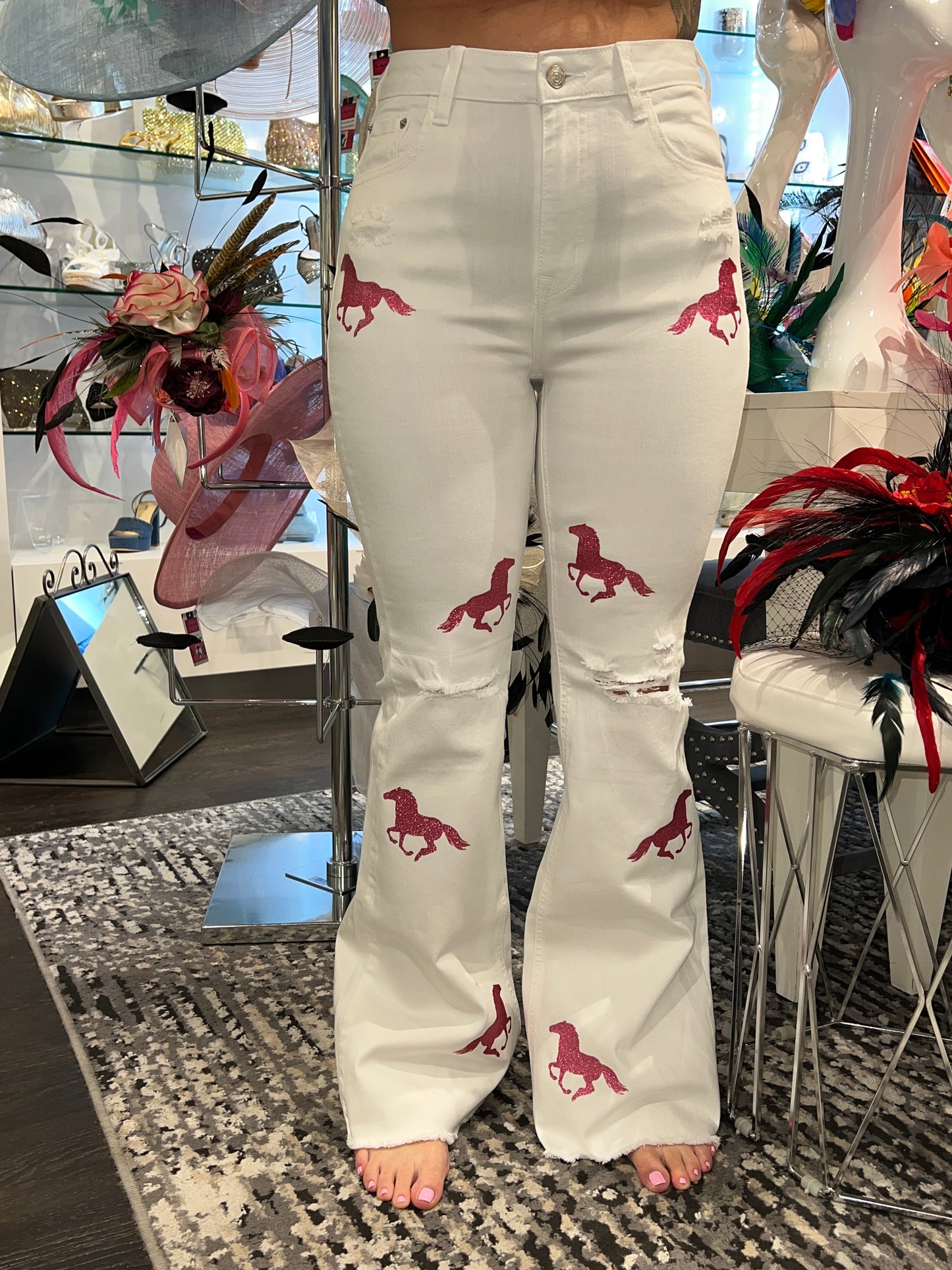 Derby Denims - Ripped & Flare
