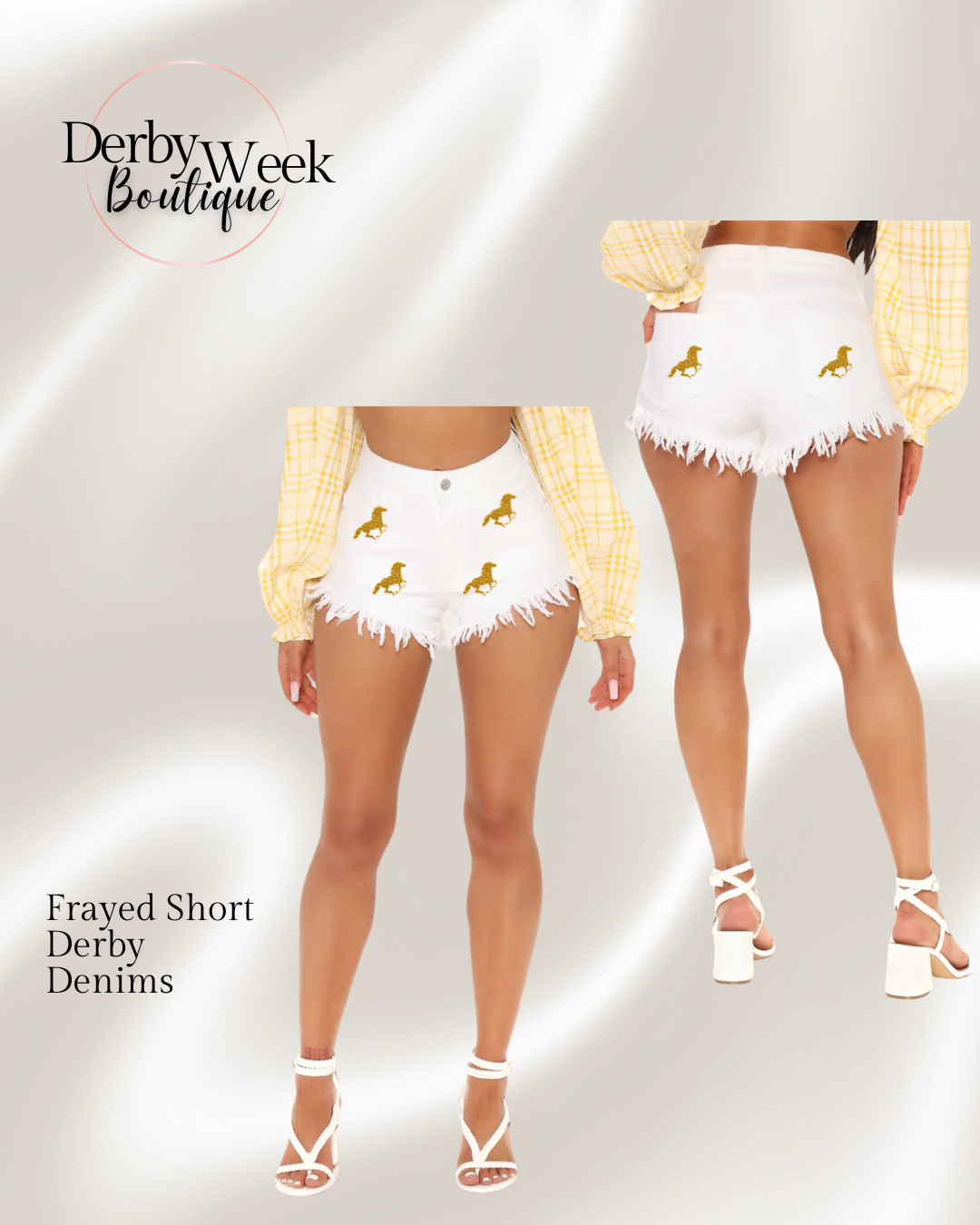 Derby Denim Frayed Short