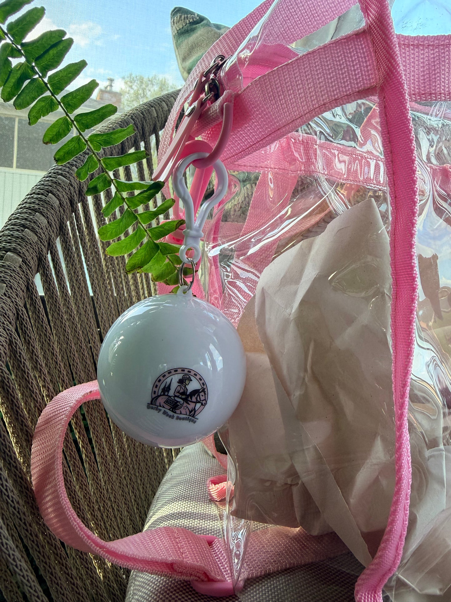 Disposable Rain Poncho Keychain